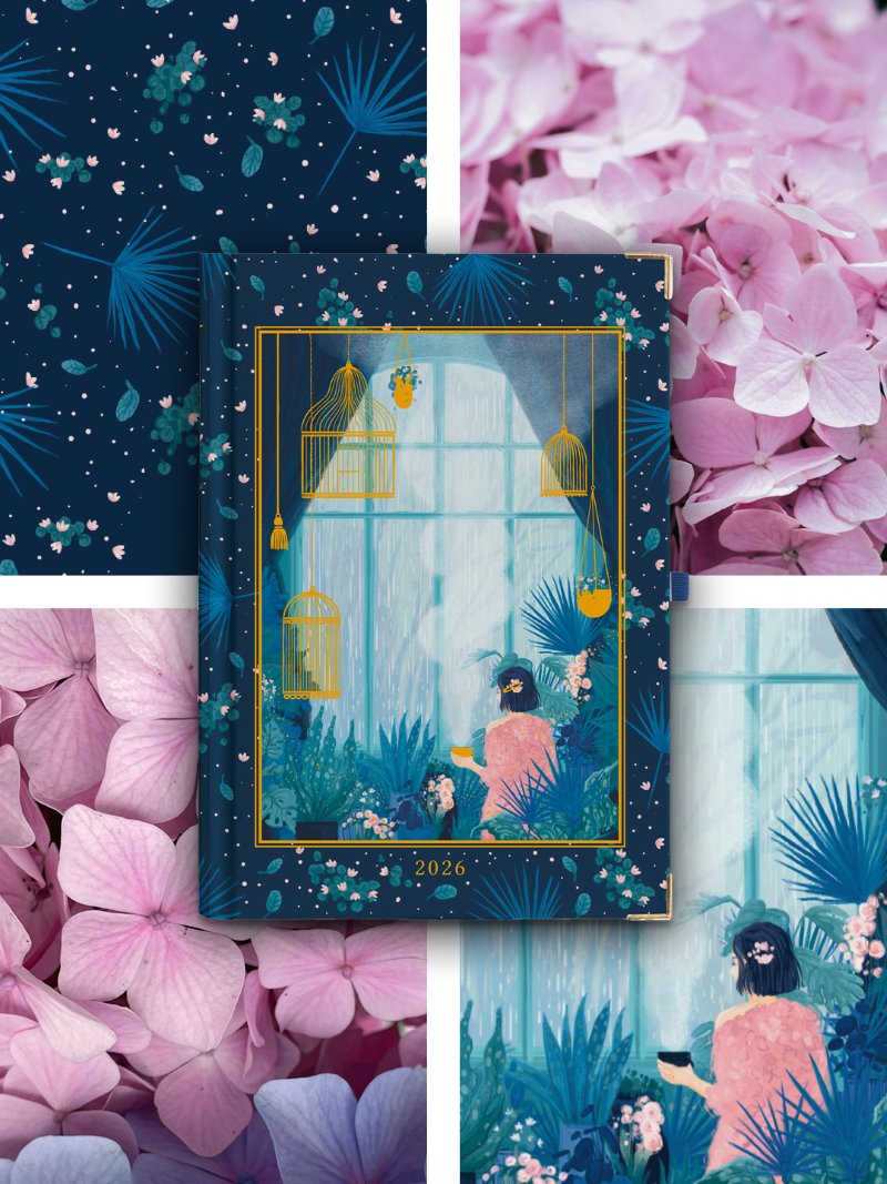 Kalendarz 2026 Granatowy Azyl