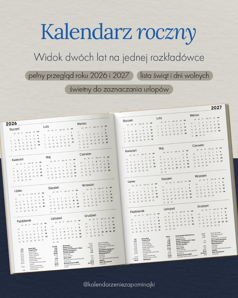 Kalendarz 2026 Objęcia Fioletu